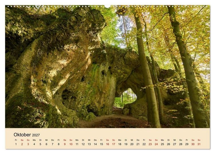 Produktbild: Franken - eine Region voller Naturwunder (Wandkalender 2027 DIN A2 quer), CALVENDO Monatskalender