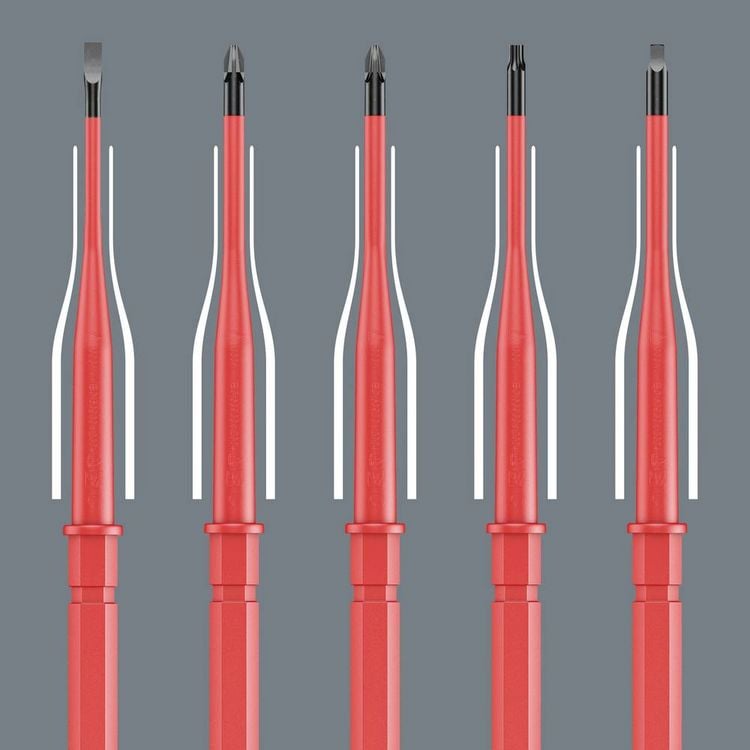Produktbild: Wera Kraftform Kompakt VDE 65 iS PZ 1 x 157mm TIE SB Elektriker Pozidriv Wechselklinge PZ 1