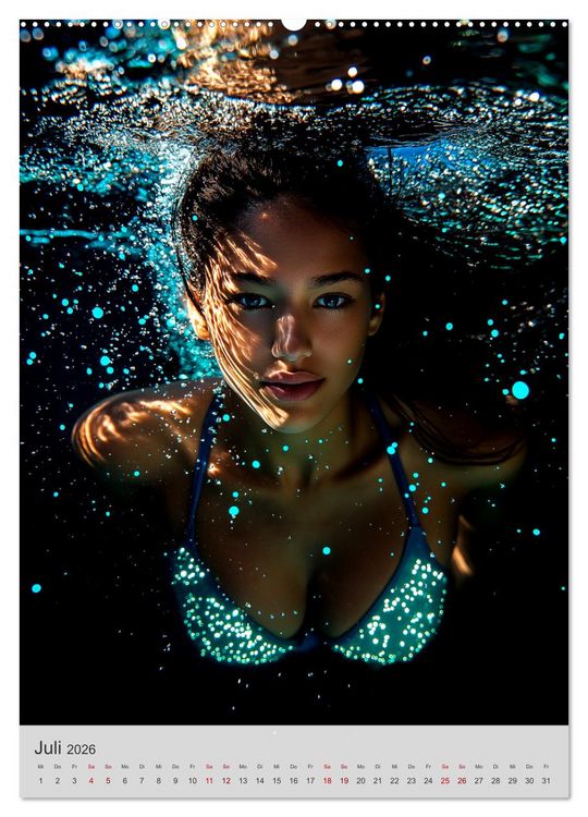 Produktbild: Diving Queens (hochwertiger Premium Wandkalender 2026 DIN A2 hoch), Kunstdruck in Hochglanz