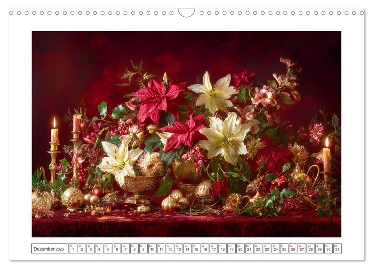 Produktbild: Bl&uuml;ten der Zeit (Wandkalender 2026 DIN A3 quer), CALVENDO Monatskalender