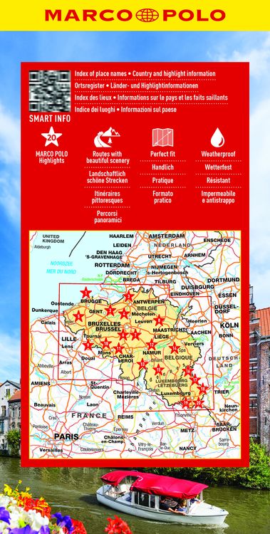 Produktbild: MARCO POLO Reisekarte Belgien, Luxemburg 1:250.000