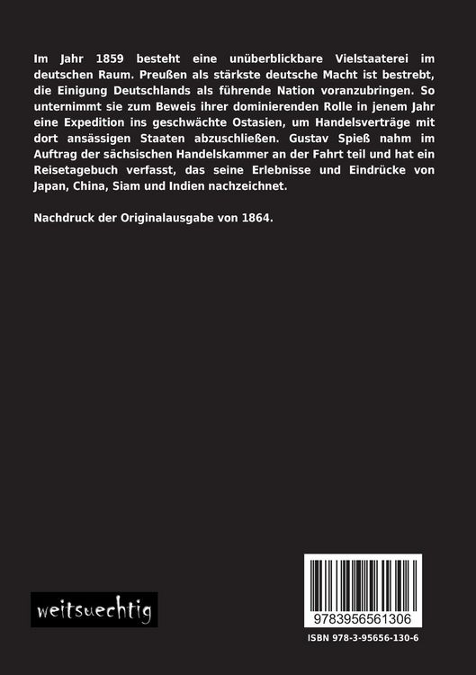 Produktbild: Die preu&szlig;ische Expedition nach S&uuml;dostasien w&auml;hrend der Jahre 1860-62