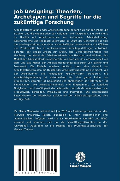Produktbild: Job Designing: Theorien, Archetypen und Begriffe f&uuml;r die zuk&uuml;nftige Forschung