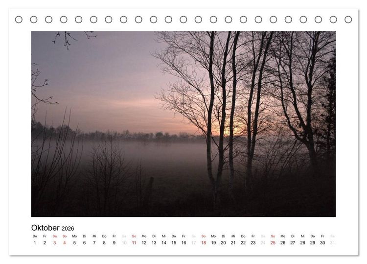 Produktbild: Winter im Teufelsmoor (Tischkalender 2026 DIN A5 quer), CALVENDO Monatskalender