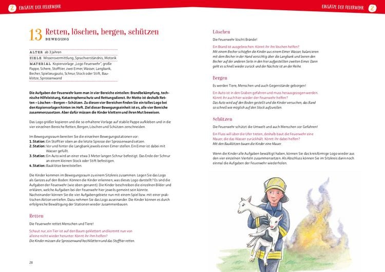 Produktbild: Projektreihe Kindergarten - Bei der Feuerwehr