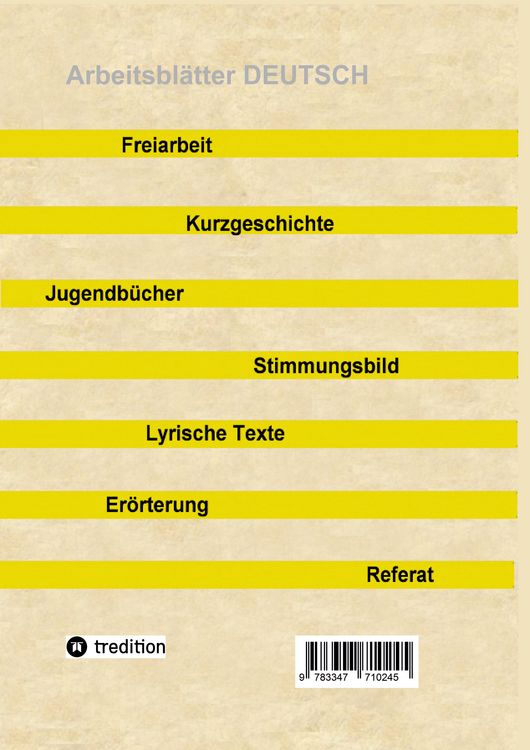 Produktbild: Arbeitsbl&auml;tter DEUTSCH