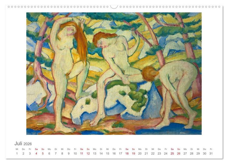Produktbild: Franz Marc 2026 (hochwertiger Premium Wandkalender 2026 DIN A2 quer), Kunstdruck in Hochglanz