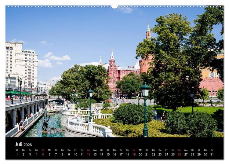 Produktbild: Moskau 2026 (Wandkalender 2026 DIN A2 quer), CALVENDO Monatskalender