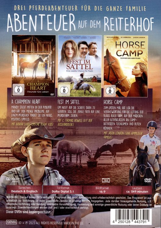 Produktbild: Abenteuer auf dem Reiterhof - Die Pferde-Box [3 DVDs]