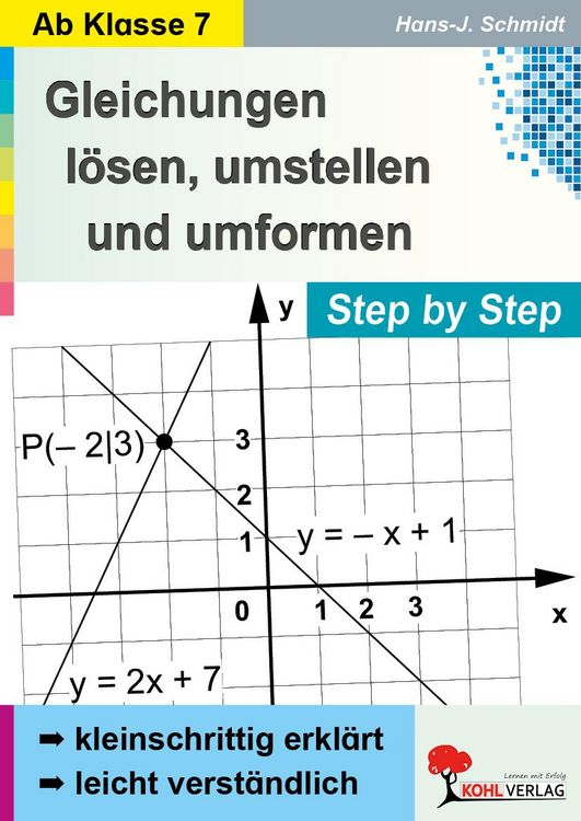 Produktbild: Gleichungen l&ouml;sen, umstellen und umformen ... Step by Step