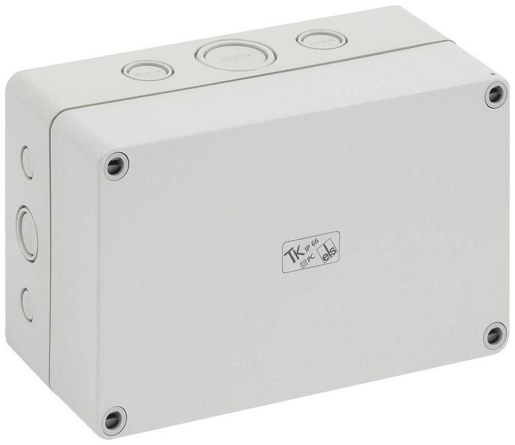 Produktbild: Spelsberg TK PC 1811-8f-m 12791401 Universal-Geh&auml;use 180 x 110 x 84 Kunststoff Grau 1St.