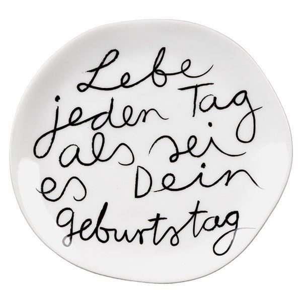 Produktbild: R&auml;der Mix & Match Teller "Lebe jeden Tag als sei es dein Geburtstag"