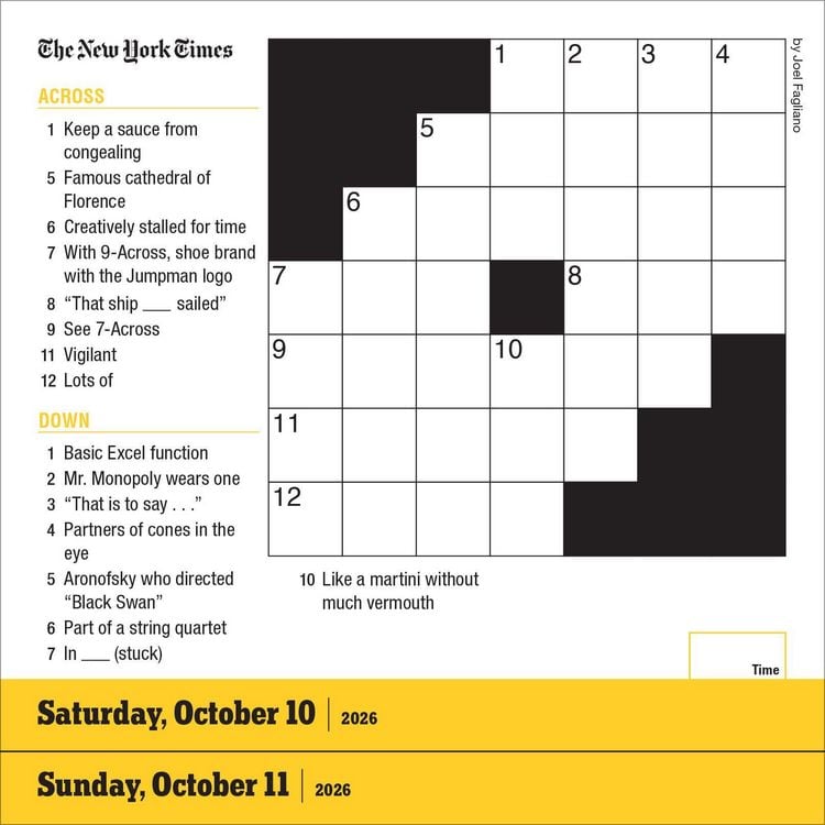 Produktbild: New York Times Mini Crossword Page-A-Day(r) Calendar 2026