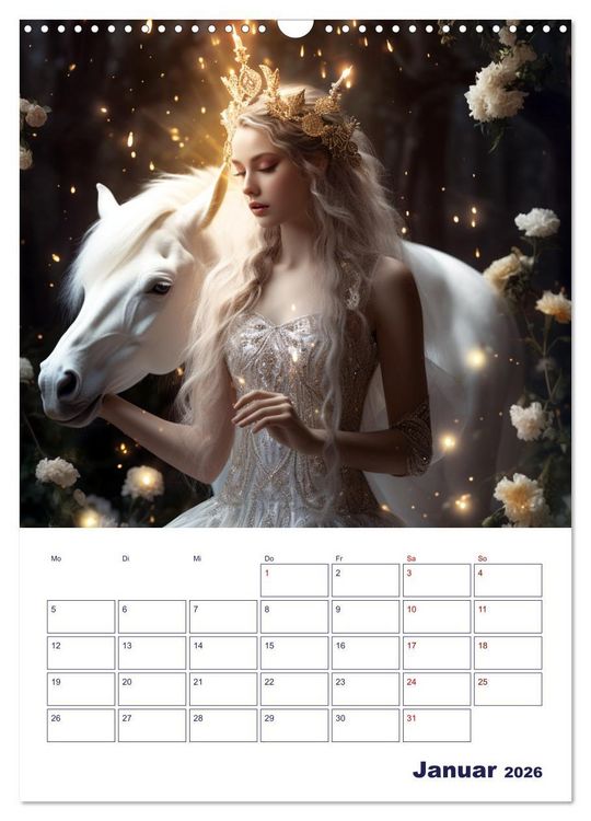 Produktbild: Die wundersame Welt der Zauberwesen (Wandkalender 2026 DIN A3 hoch), CALVENDO Monatskalender