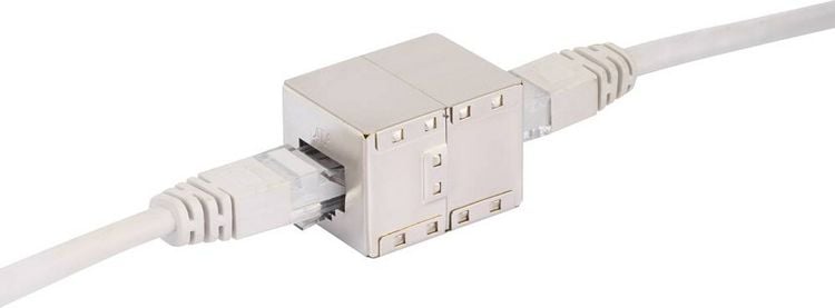 Produktbild: Renkforce RJ45 Netzwerk Adapter CAT 6 [1x RJ45-Buchse - 1x RJ45-Buchse] Metall