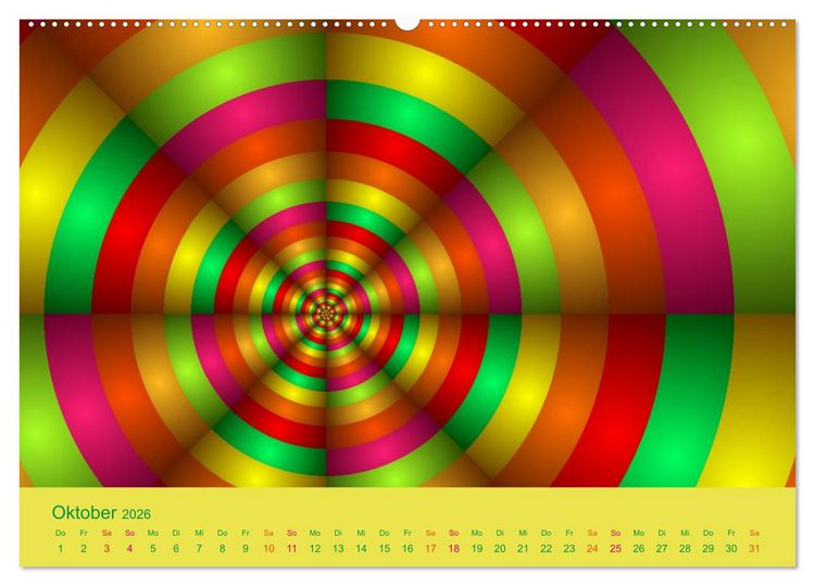 Produktbild: Neonfarben (Wandkalender 2026 DIN A2 quer), CALVENDO Monatskalender
