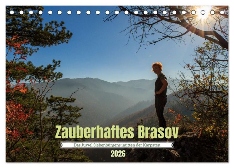 Produktbild: Zauberhaftes Brasov - Das Juwel Siebenb&uuml;rgens imitten der Karpaten (Tischkalender 2026 DIN A5 quer), CALVENDO Monatskalender