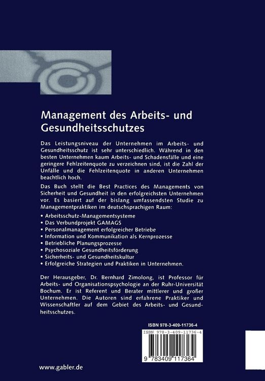 Produktbild: Management des Arbeits- und Gesundheitsschutzes