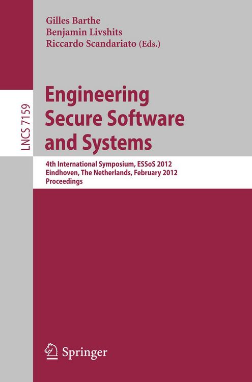 Produktbild: Engineering Secure Software and Systems