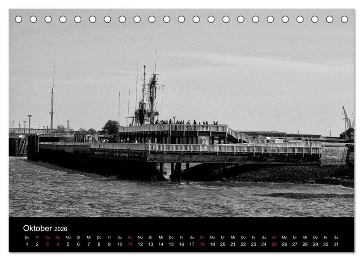 Produktbild: Willkommen in Cuxhaven (Tischkalender 2026 DIN A5 quer), CALVENDO Monatskalender