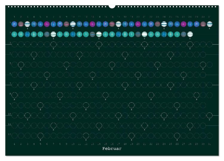 Produktbild: Perlenkalender (Wandkalender 2027 DIN A2 quer), CALVENDO Monatskalender