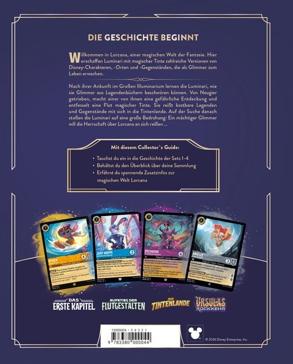 Produktbild: Disney Lorcana Trading Card Game - Der offizielle Collector&rsquo;s Guide: Sets 1-4 - Buch zum Spiel
