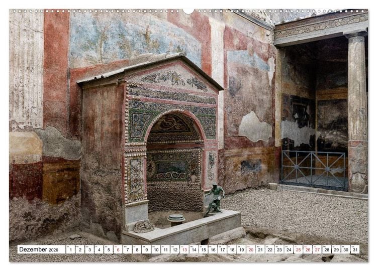 Produktbild: Versteinerte Stadt Pompeji (Wandkalender 2026 DIN A2 quer), CALVENDO Monatskalender
