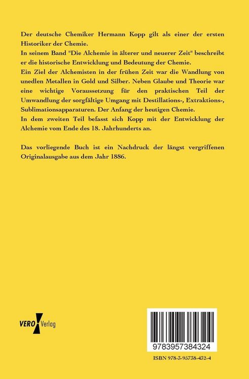 Produktbild: Die Alchemie in &auml;lterer und neuerer Zeit