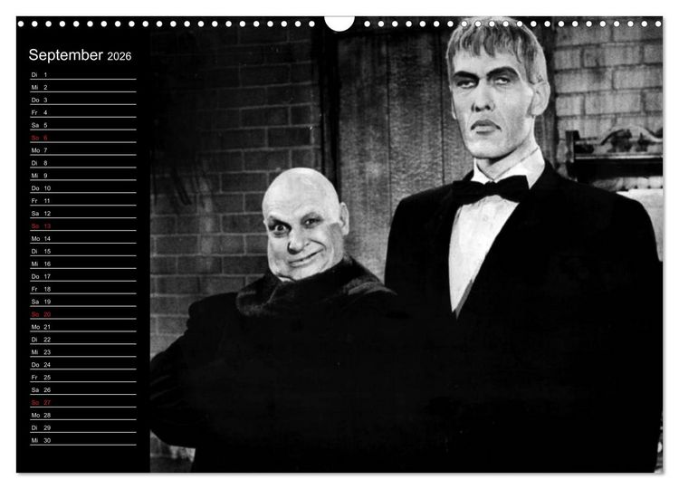 Produktbild: Kultfilme - schwarz-wei&szlig;e Klassiker (Wandkalender 2026 DIN A3 quer), CALVENDO Monatskalender