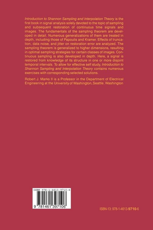 Produktbild: Introduction to Shannon Sampling and Interpolation Theory