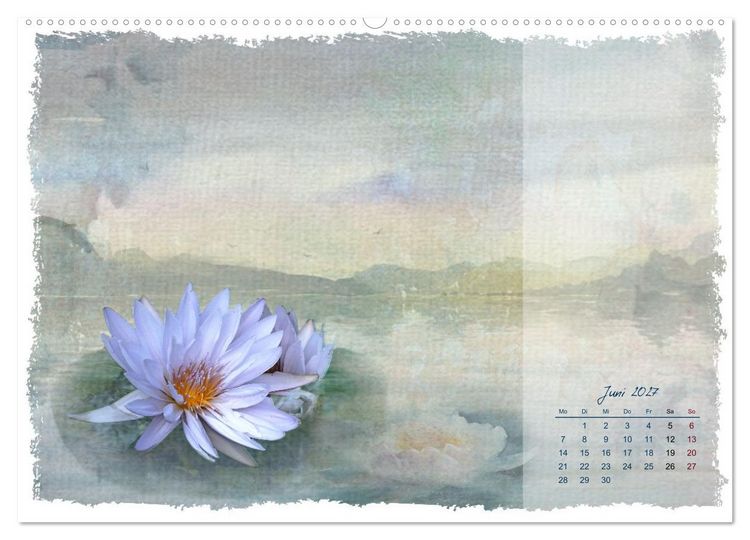 Produktbild: Natur und Farbe Fotografie trifft Aquarell (Wandkalender 2027 DIN A2 quer), CALVENDO Monatskalender