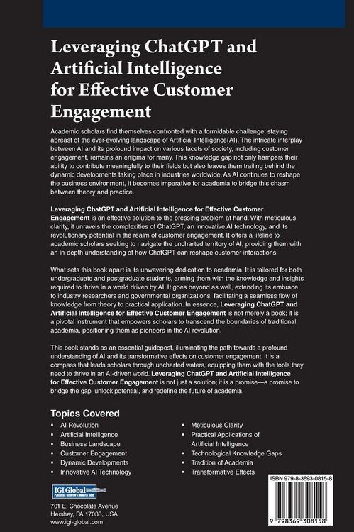 Produktbild: Leveraging ChatGPT and Artificial Intelligence for Effective Customer Engagement