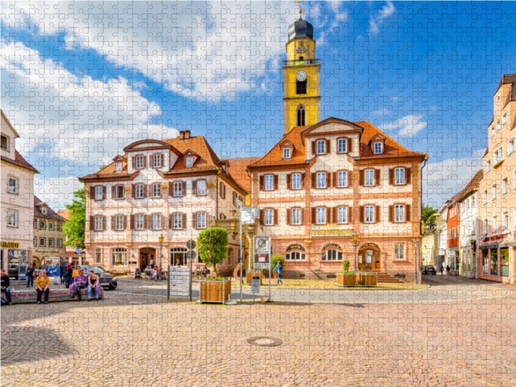 Produktbild: CALVENDO Puzzle Ein Motiv aus dem Kalender Bad Mergentheim Impressionen | 1000 Teile Lege-Gr&ouml;&szlig;e 64x48cm Foto-Puzzle f&uuml;r gl&uuml;ckliche Stunden