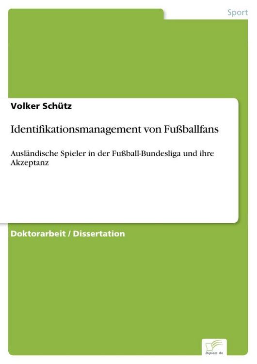 Produktbild: Identifikationsmanagement von Fu&szlig;ballfans