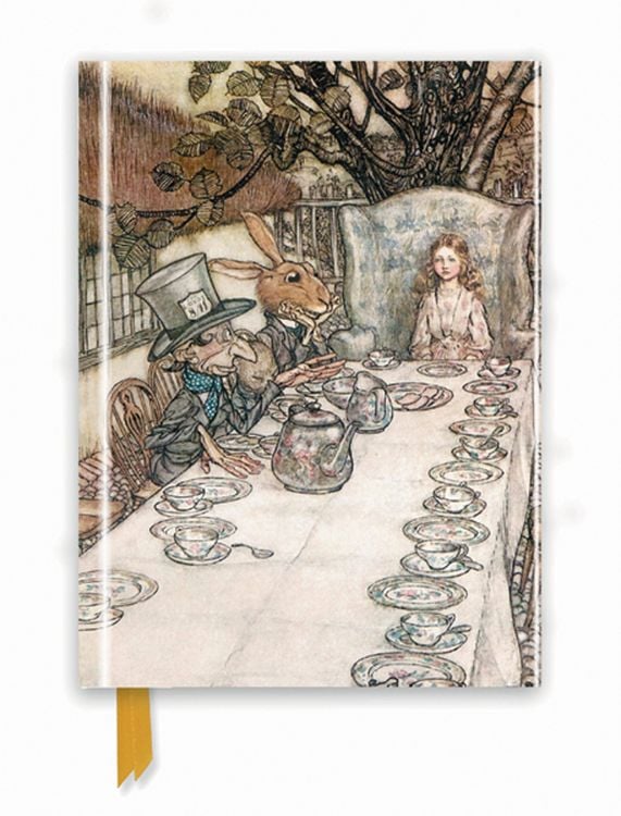 Produktbild: Premium Notizbuch DIN A5: Arthur Rackham, Alice im Wunderland Teeparty
