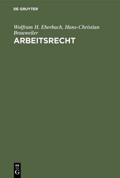 Produktbild: Arbeitsrecht