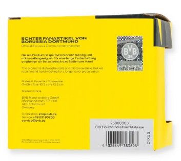 Produktbild: BVB Borussia Dortmund 25660300 - Weihnachtstasse