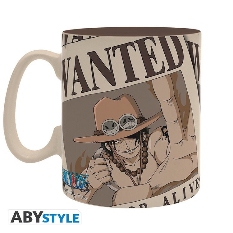 Produktbild: ONE PIECE - Mug - 460ml - Wanted Ace - cardboard box