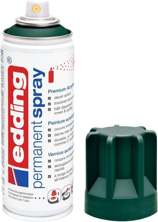 Produktbild: 5200 Permanent Spray, moosgrün matt, 200ml Premium Acryllack