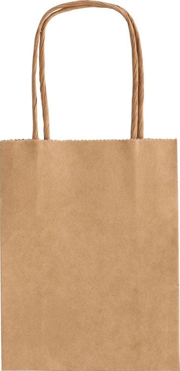 Produktbild von Miorkly 100er-Pack Braune Kraftpapiertüten 14x20x5cm – Wasserdicht, Lebensmittelecht, Mit Sichtfenster