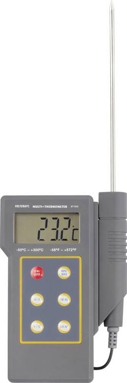 Produktbild: VOLTCRAFT DT-300 Temperatur-Messger&auml;t -50 - +300&deg;C F&uuml;hler-Typ NTC