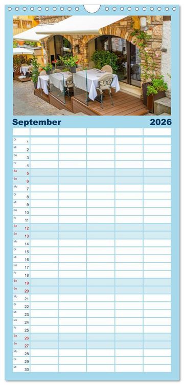 Produktbild: Familienplaner 2026 - Sirmione - sch&ouml;nster Ort am Gardasee mit 5 Spalten (Wandkalender, 21 x 45 cm) CALVENDO