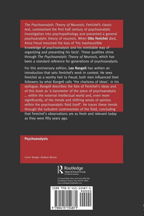 Produktbild: The Psychoanalytic Theory of Neurosis