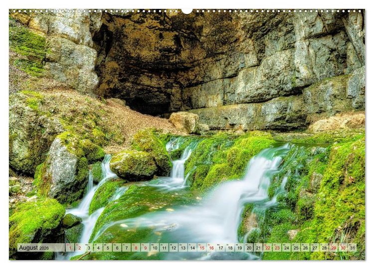 Produktbild: Faszinierende Karstquellen auf der Schw&auml;bischen Alb (Wandkalender 2026 DIN A2 quer), CALVENDO Monatskalender