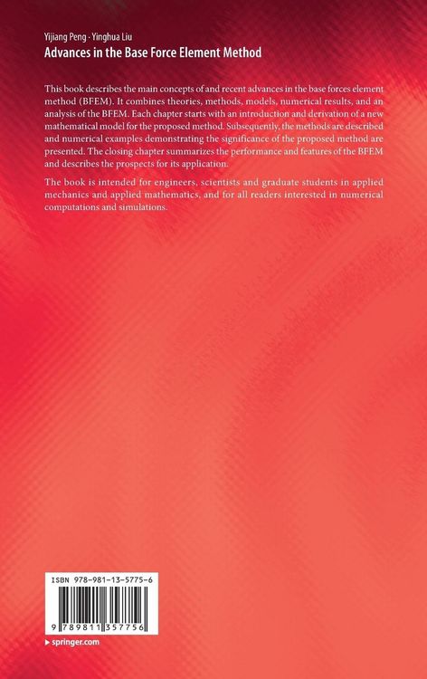 Produktbild: Advances in the Base Force Element Method