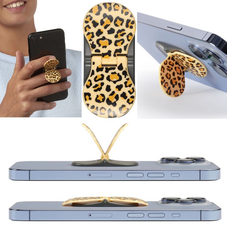 Produktbild: Zipgrips Leopard &ndash; 2-in-1 Handygriff & Aufsteller
