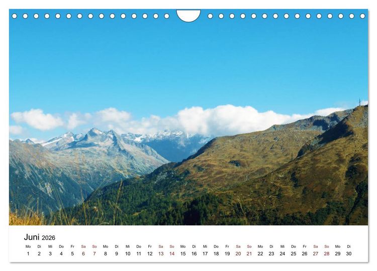 Produktbild: Die Gasteiner Berge Im Sp&auml;tsommer (Wandkalender 2026 DIN A4 quer), CALVENDO Monatskalender