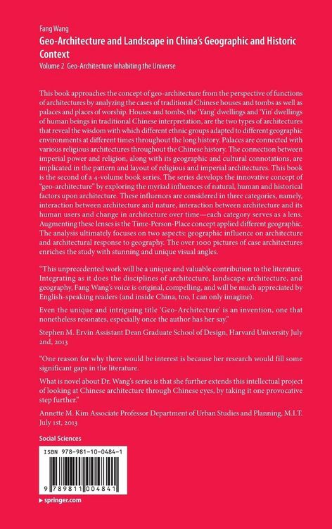 Produktbild: Geo-Architecture and Landscape in China&rsquo;s Geographic and Historic Context