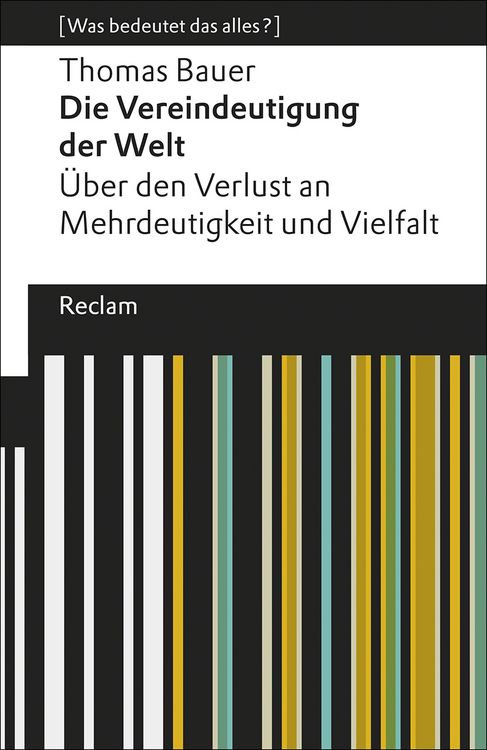 Produktbild: Die Vereindeutigung der Welt
