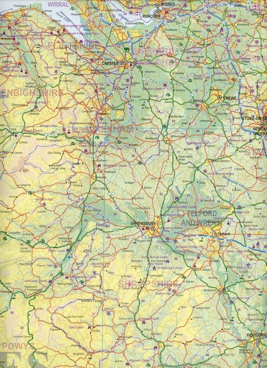 Produktbild: Topograph. Karte England South incl. Wales